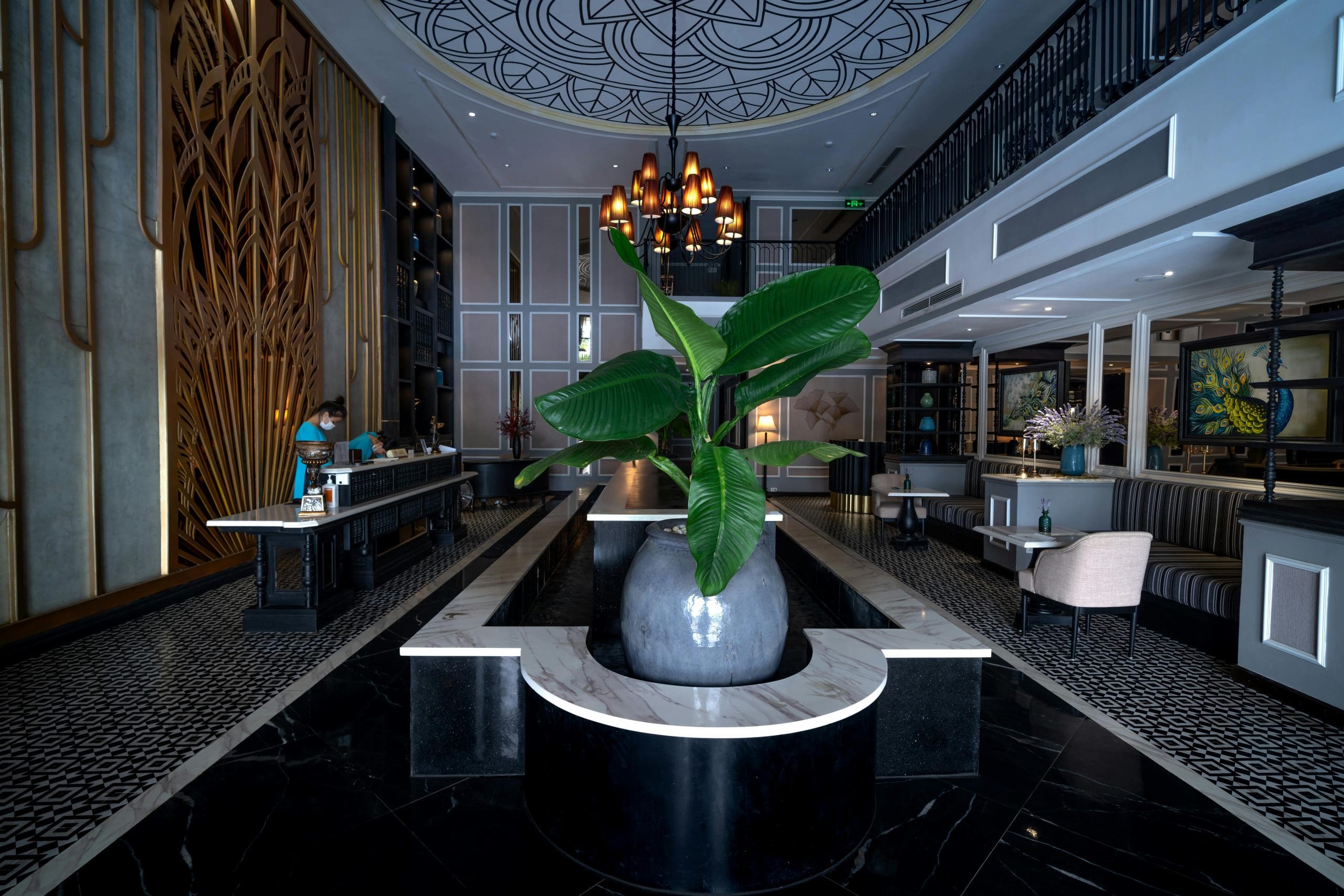 Hotel lobby