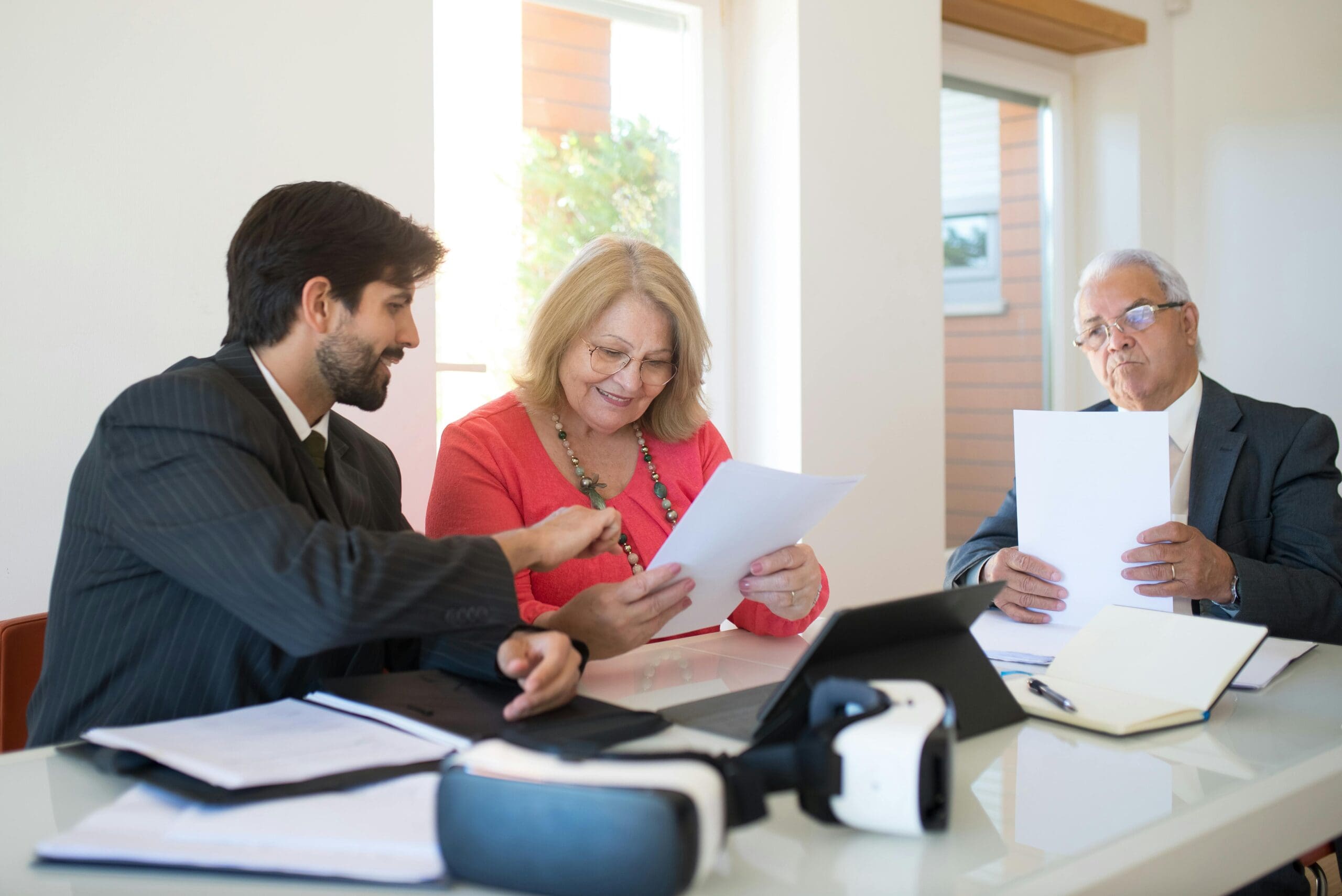 Agent discussing Life Insurance to client